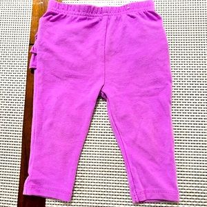 Pastel Purple Baby Leggings with ruffles on the Back